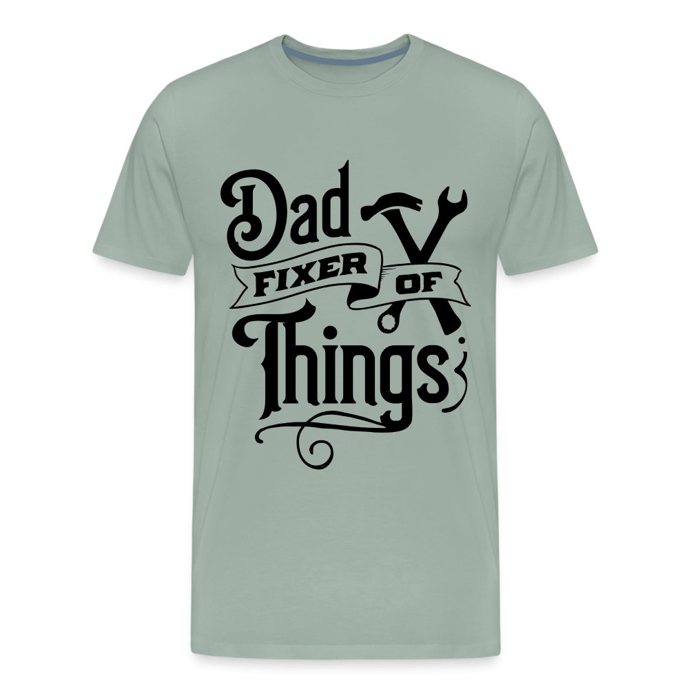 Dad Fixer of Things Premium T-Shirt - steel green