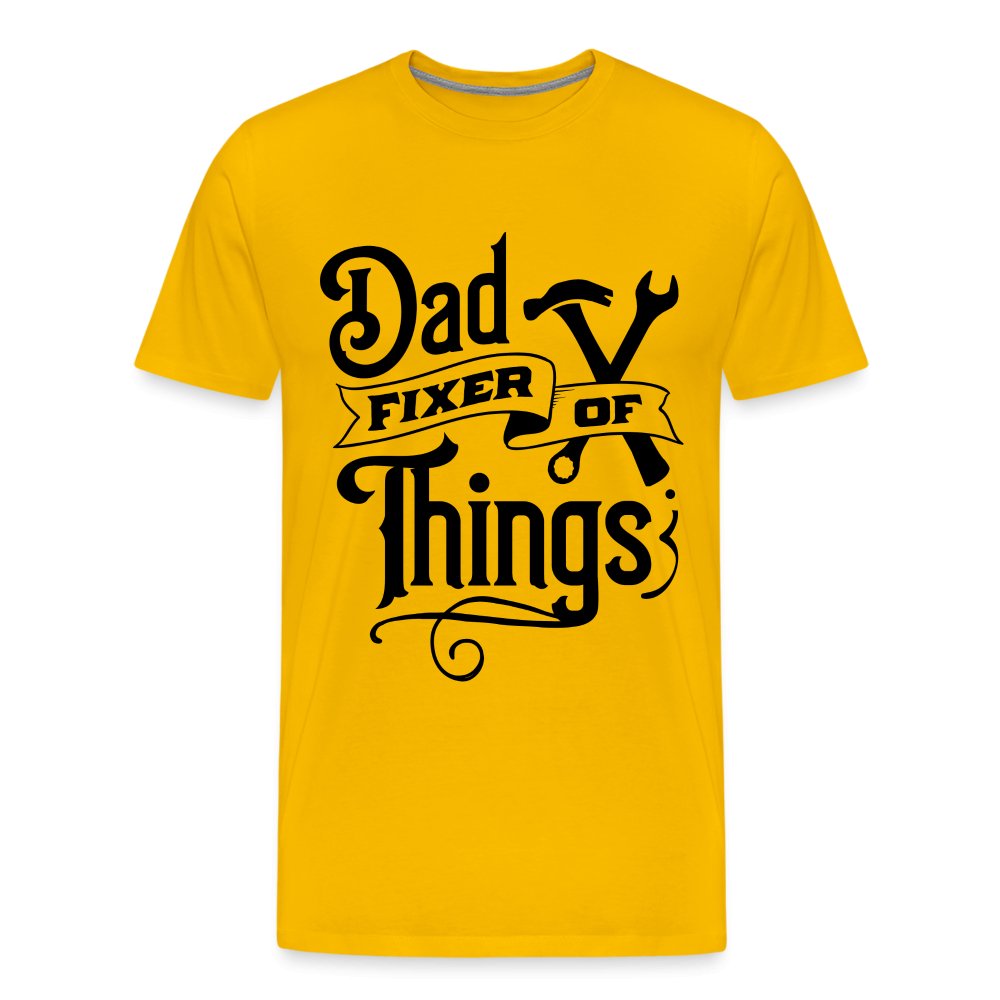 Dad Fixer of Things Premium T-Shirt - sun yellow