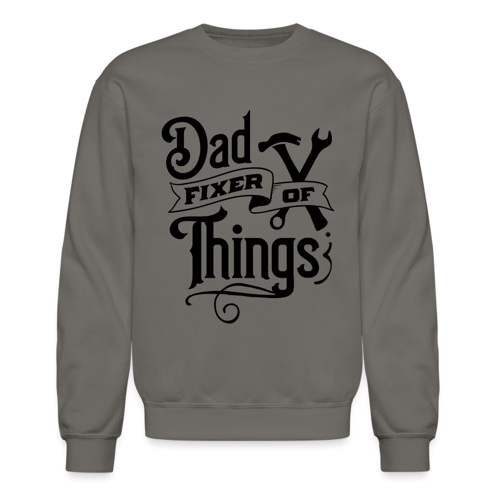 Dad Fixer of Things Sweatshirt - asphalt gray