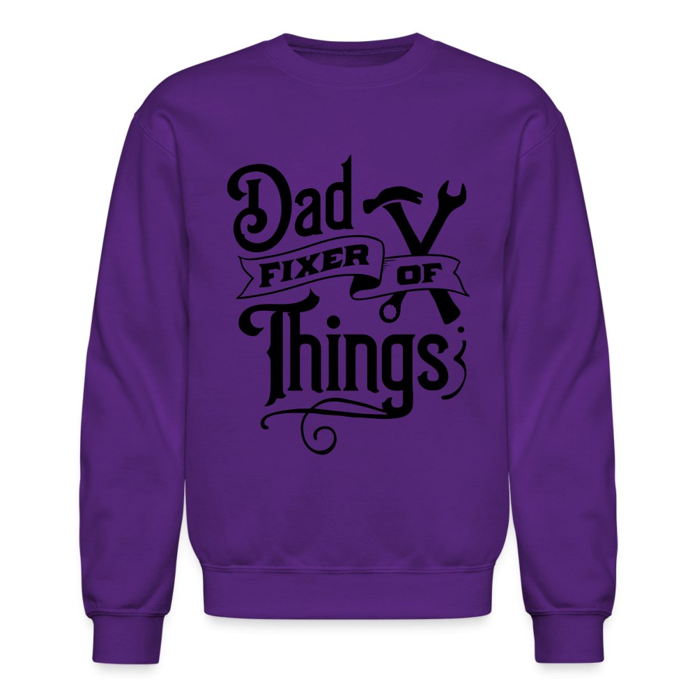 Dad Fixer of Things Sweatshirt - purple