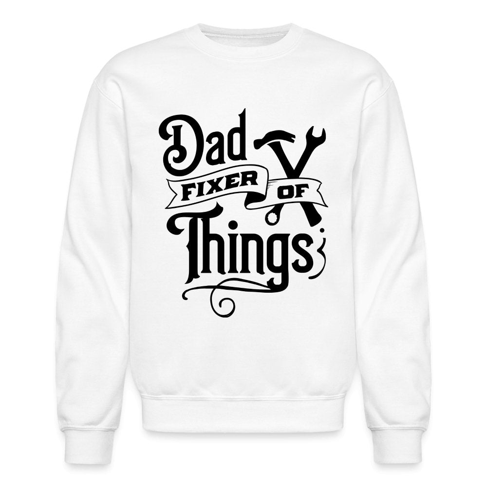 Dad Fixer of Things Sweatshirt - white