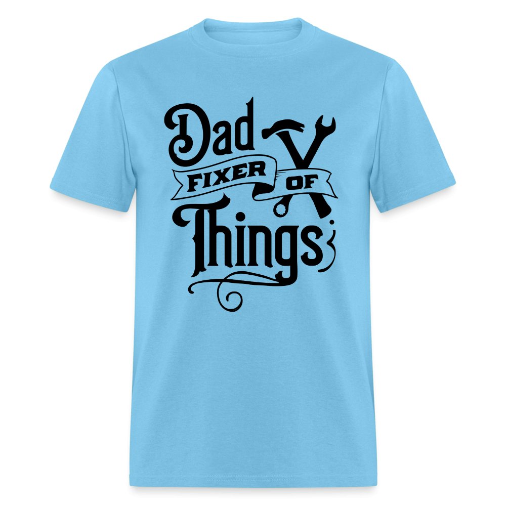 Dad Fixer of Things T-Shirt - aquatic blue