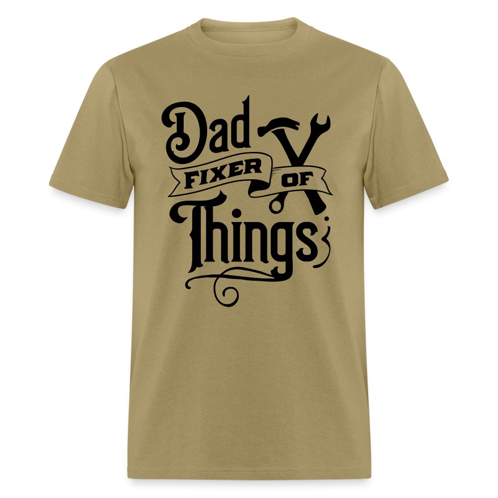 Dad Fixer of Things T-Shirt - khaki