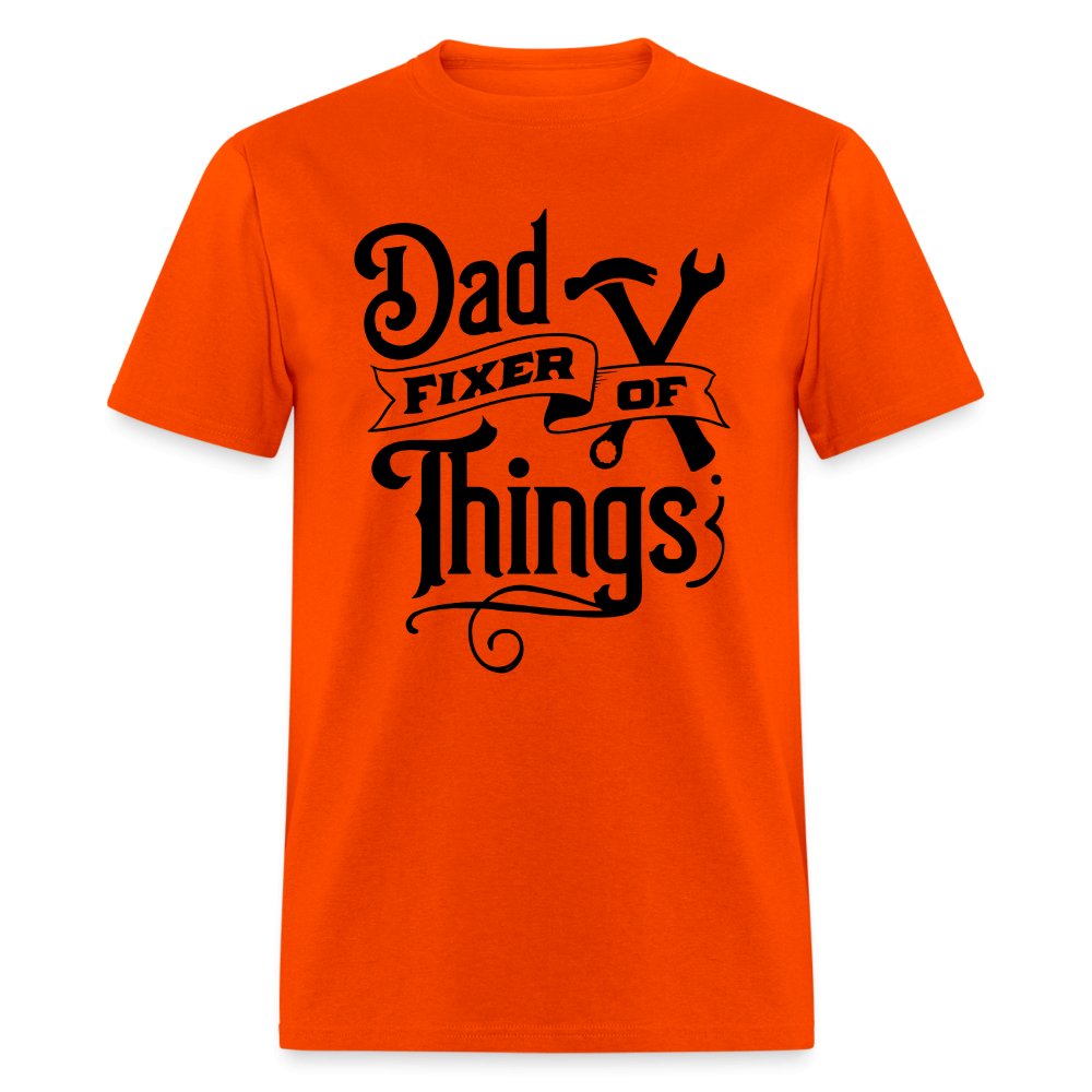 Dad Fixer of Things T-Shirt - orange