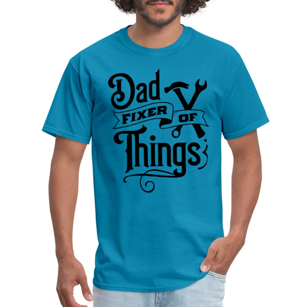 Dad Fixer of Things T-Shirt - royal blue