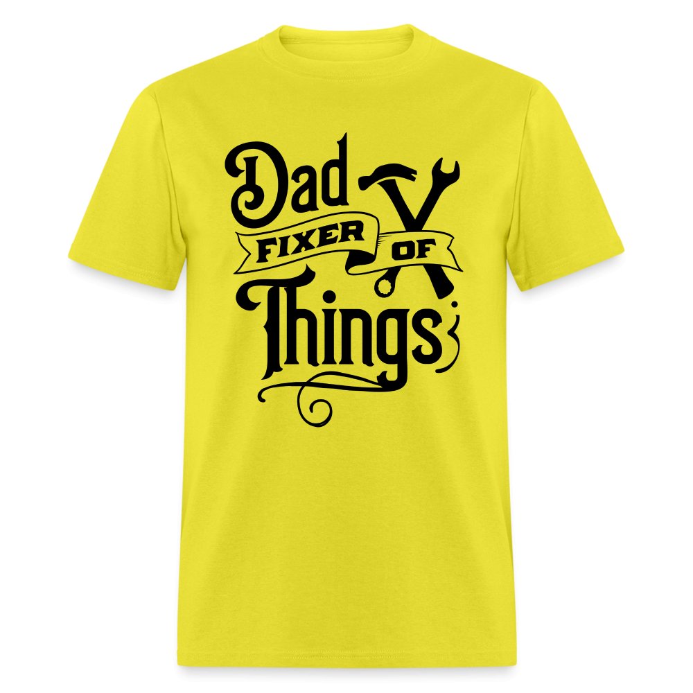 Dad Fixer of Things T-Shirt - yellow