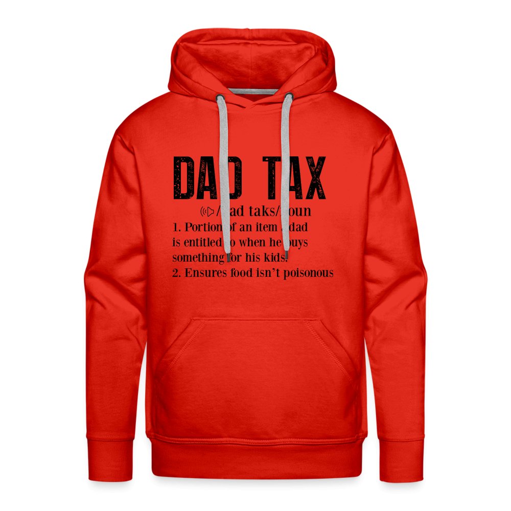 Dad Tax Definition Premium Hoodie - red