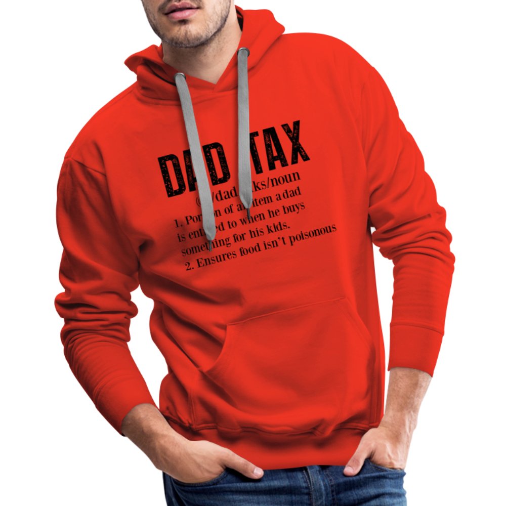 Dad Tax Definition Premium Hoodie - red