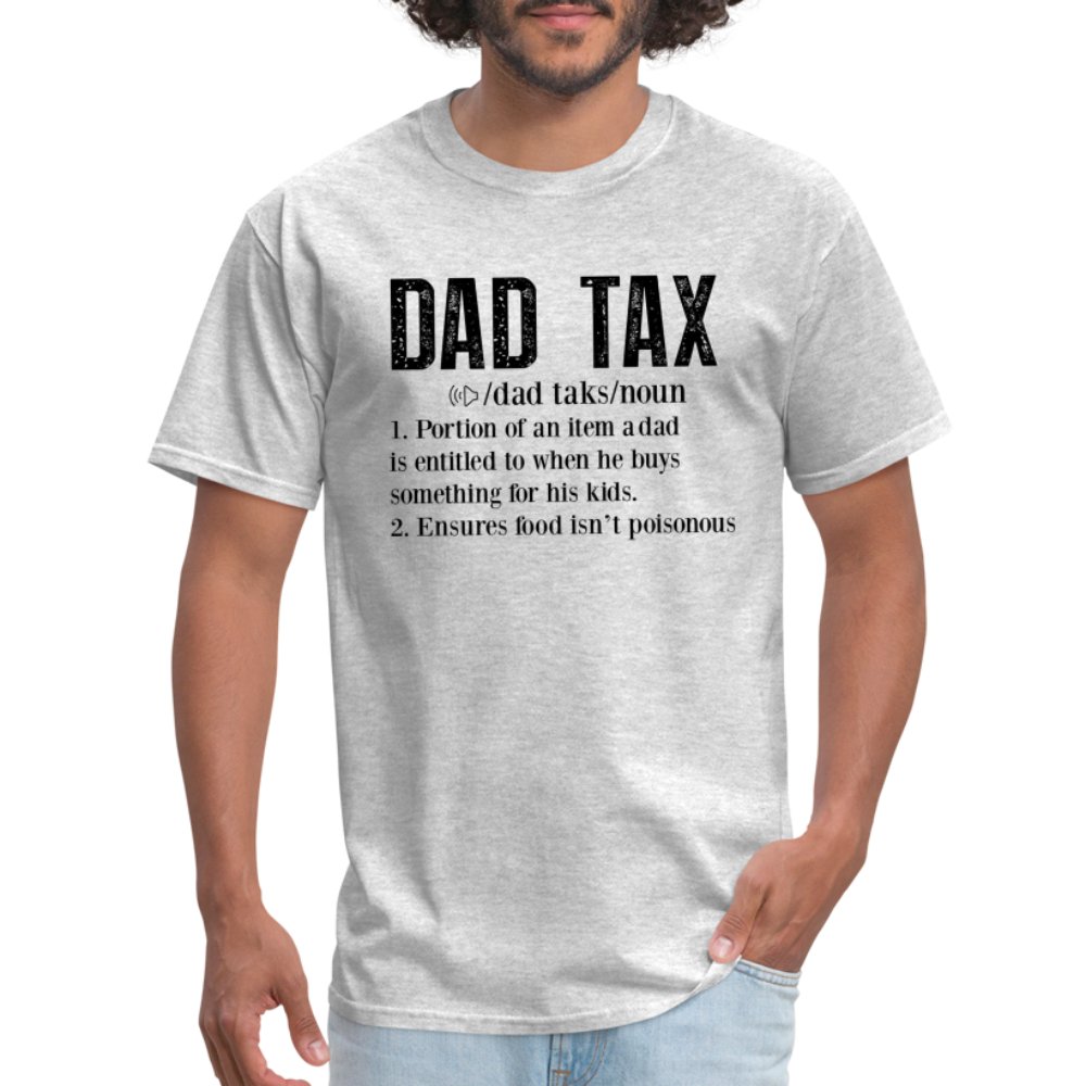 Dad Tax Definition T-Shirt - heather gray