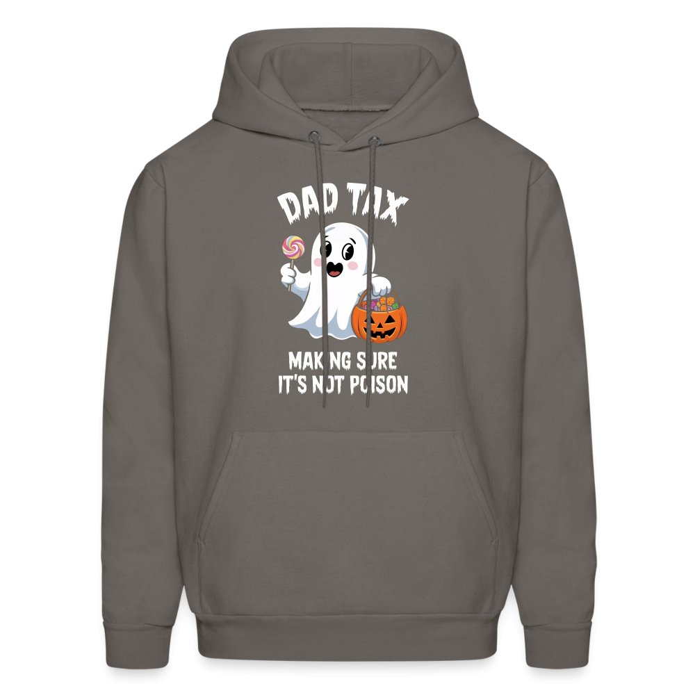 Dad Tax Making Sure It's Not Poison (Halloween Ghost) Hoodie - asphalt gray