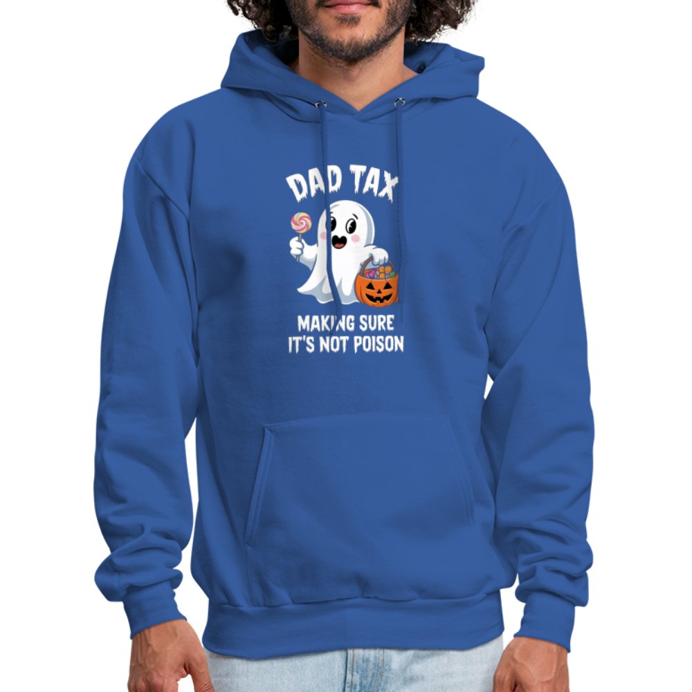 Dad Tax Making Sure It's Not Poison (Halloween Ghost) Hoodie - royal blue