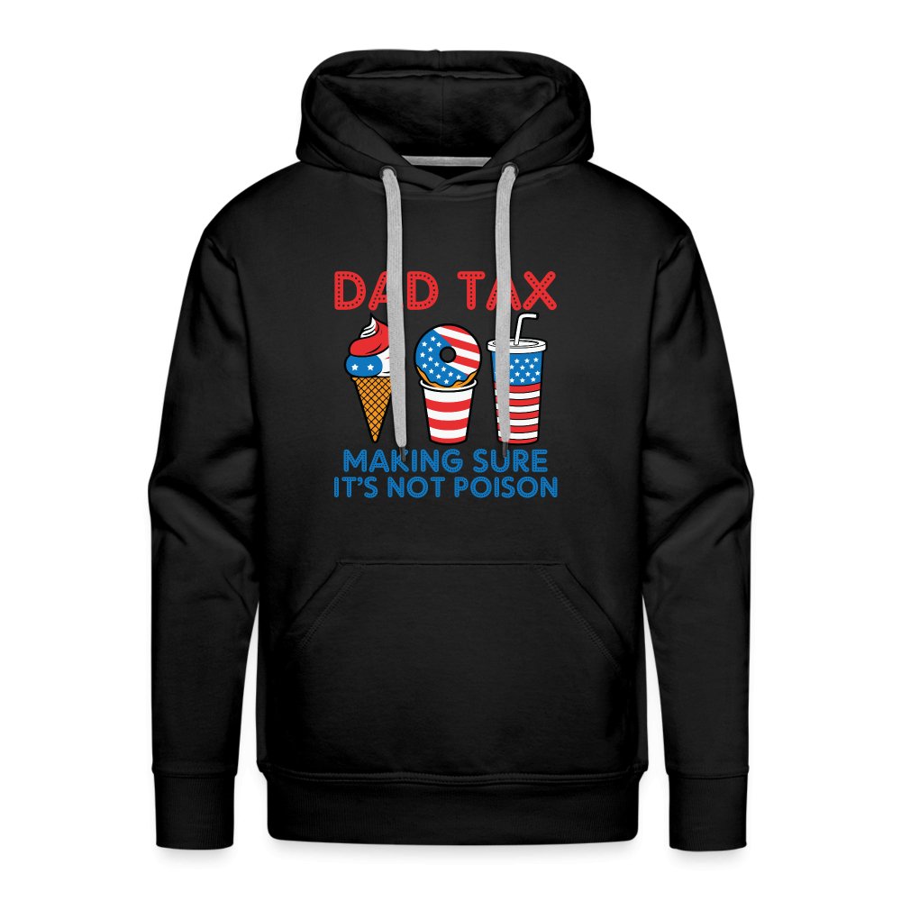 Dad Tax (Red White Blue) Premium Hoodie - black