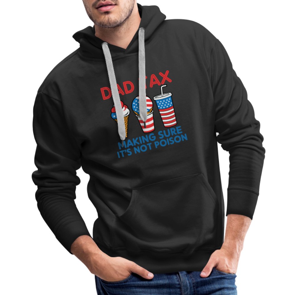 Dad Tax (Red White Blue) Premium Hoodie - black