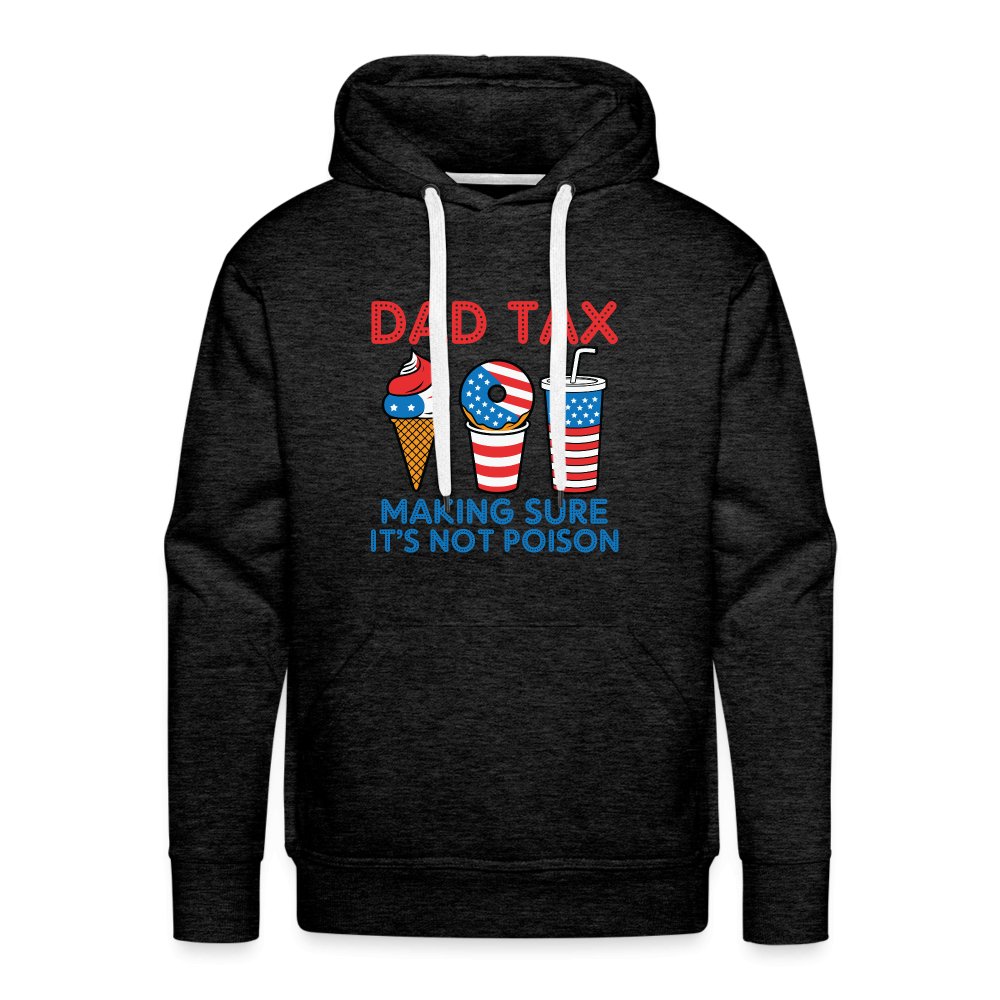 Dad Tax (Red White Blue) Premium Hoodie - charcoal grey