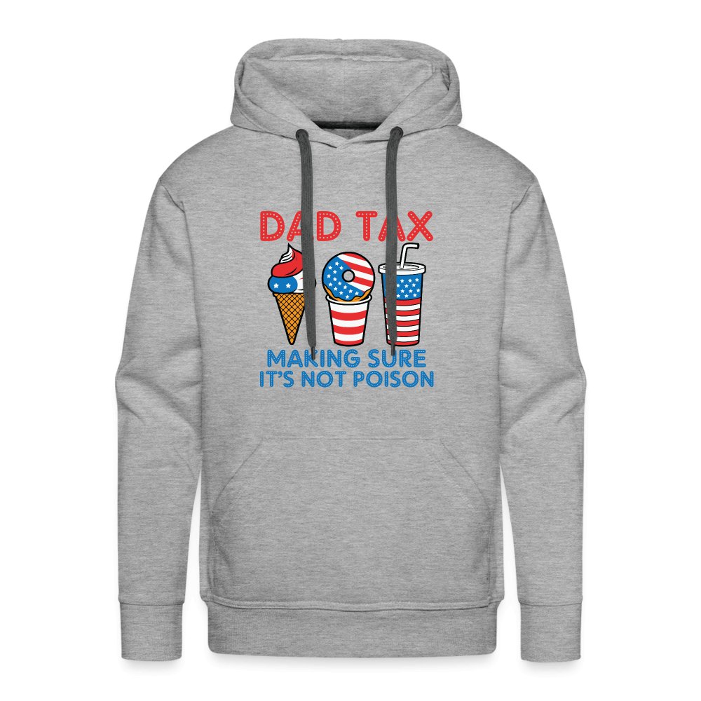 Dad Tax (Red White Blue) Premium Hoodie - heather grey