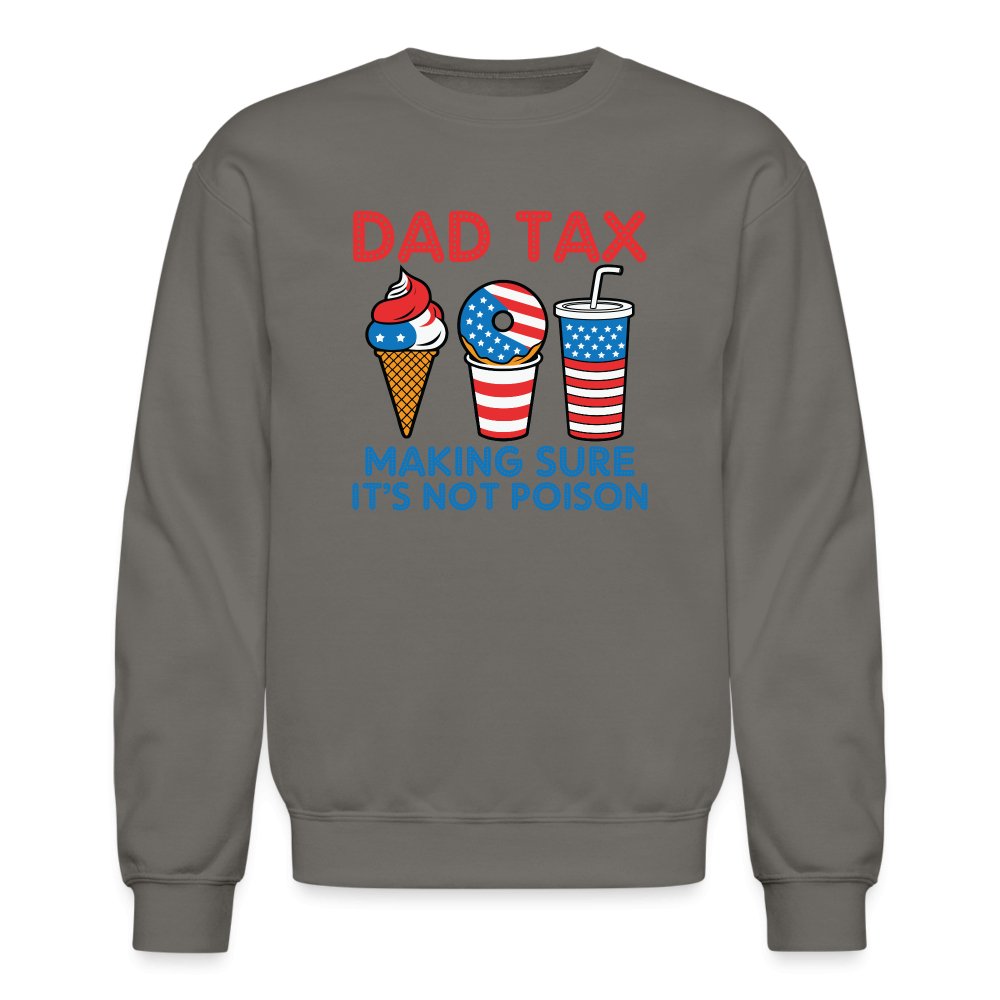 Dad Tax (Red White Blue) Sweatshirt - asphalt gray