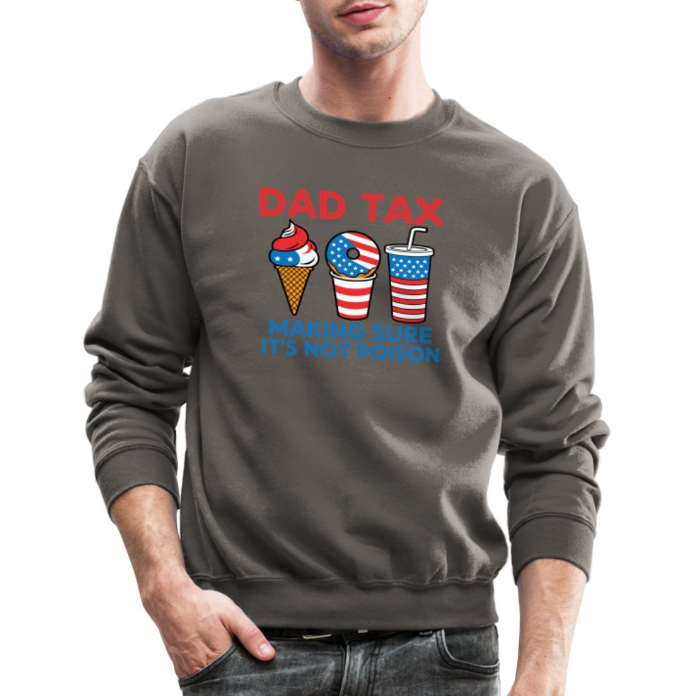 Dad Tax (Red White Blue) Sweatshirt - asphalt gray