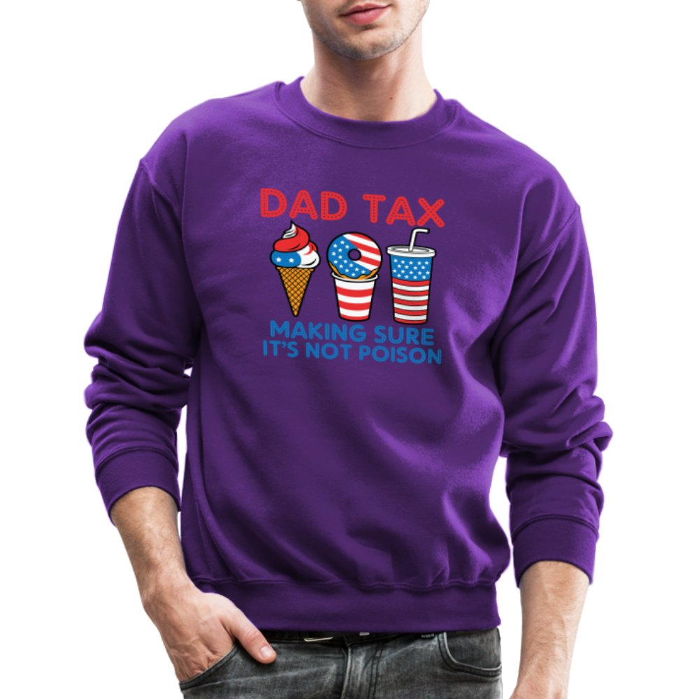 Dad Tax (Red White Blue) Sweatshirt - purple