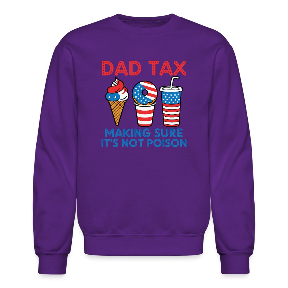 Dad Tax (Red White Blue) Sweatshirt - purple