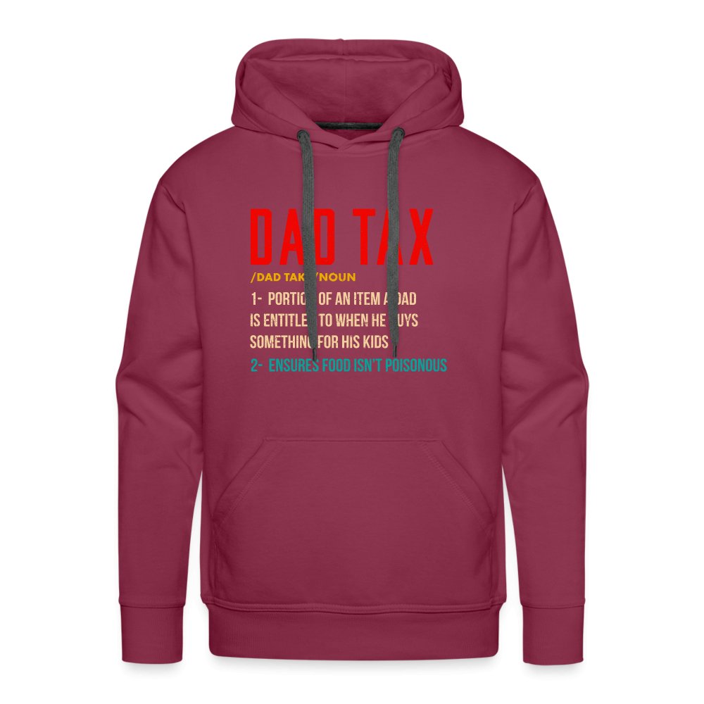 Definition of Dad Tax Premium Hoodie - burgundy