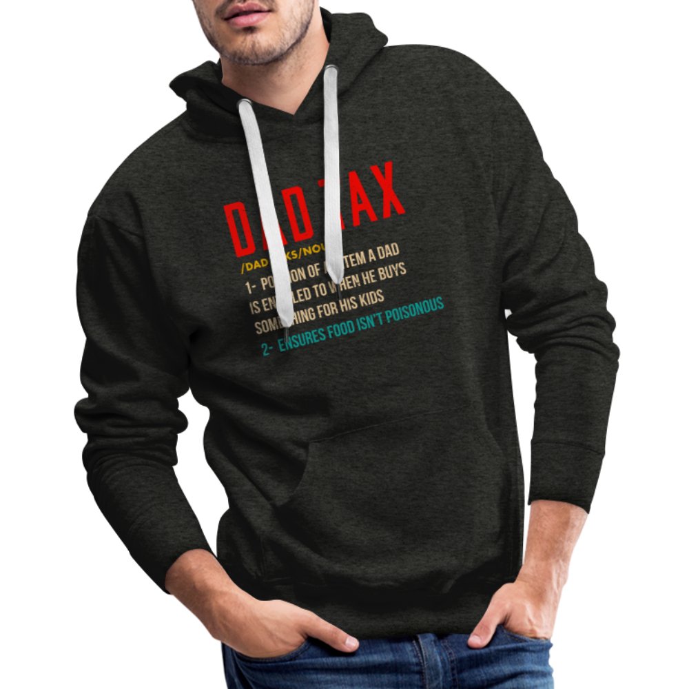 Definition of Dad Tax Premium Hoodie - charcoal grey