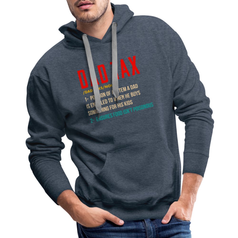 Definition of Dad Tax Premium Hoodie - heather denim