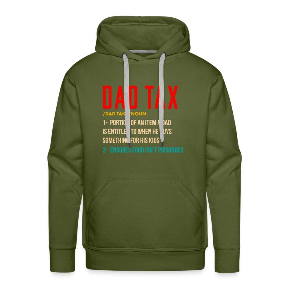 Definition of Dad Tax Premium Hoodie - olive green