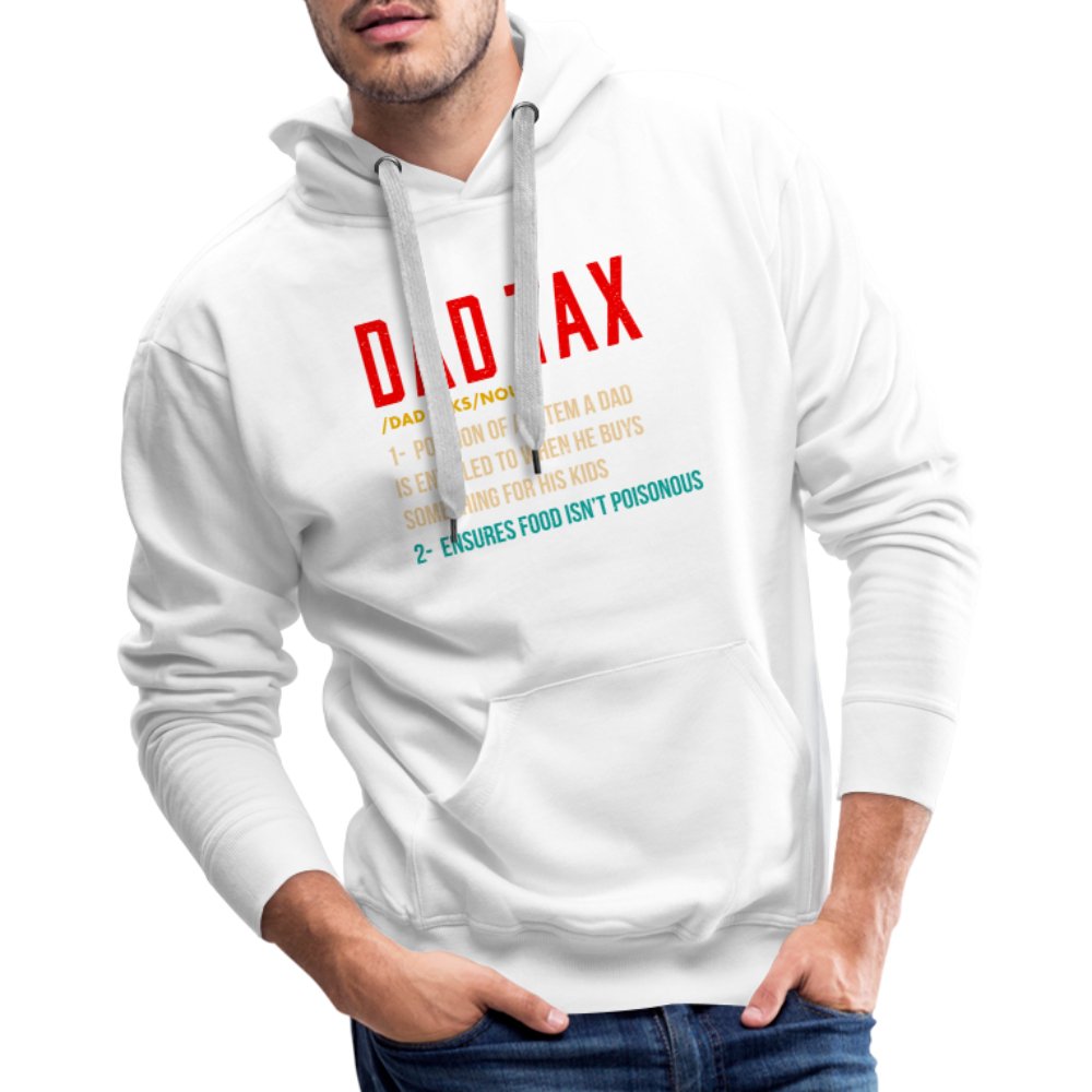 Definition of Dad Tax Premium Hoodie - white