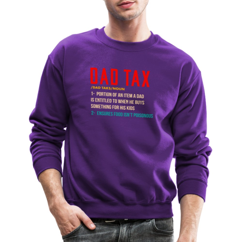 Definition of Dad Tax Sweatshirt - purple