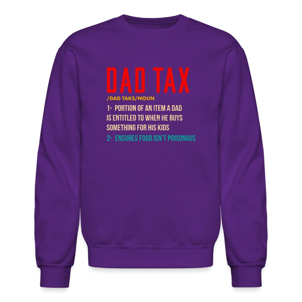 Definition of Dad Tax Sweatshirt - purple