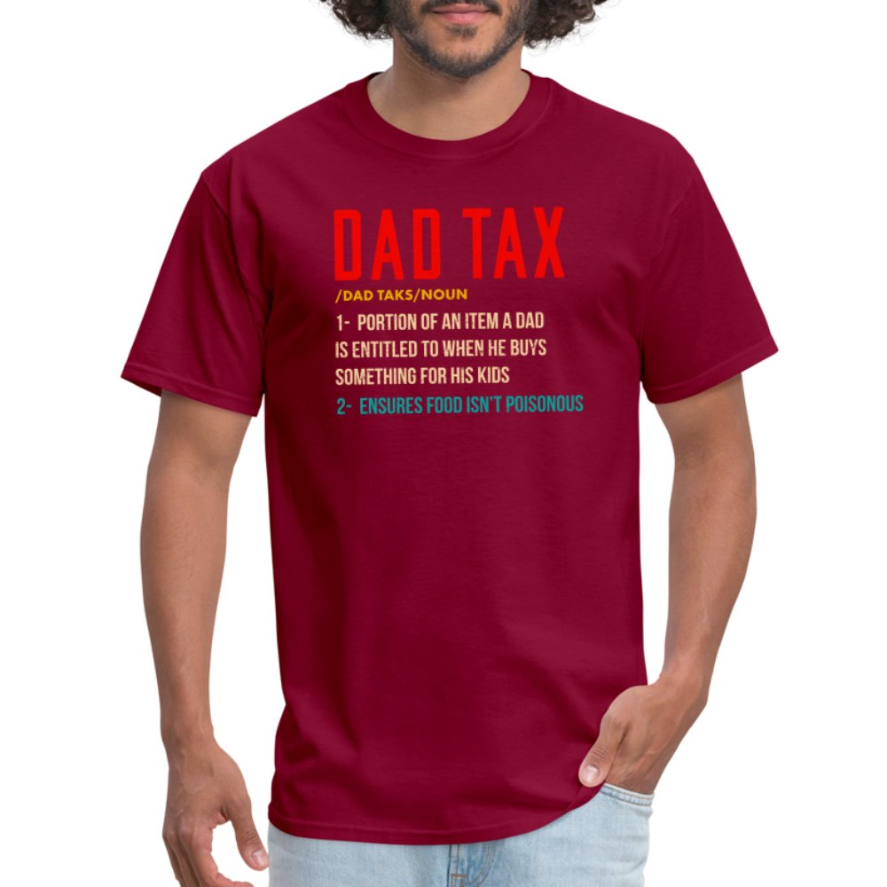 Definition of Dad Tax T-Shirt - burgundy