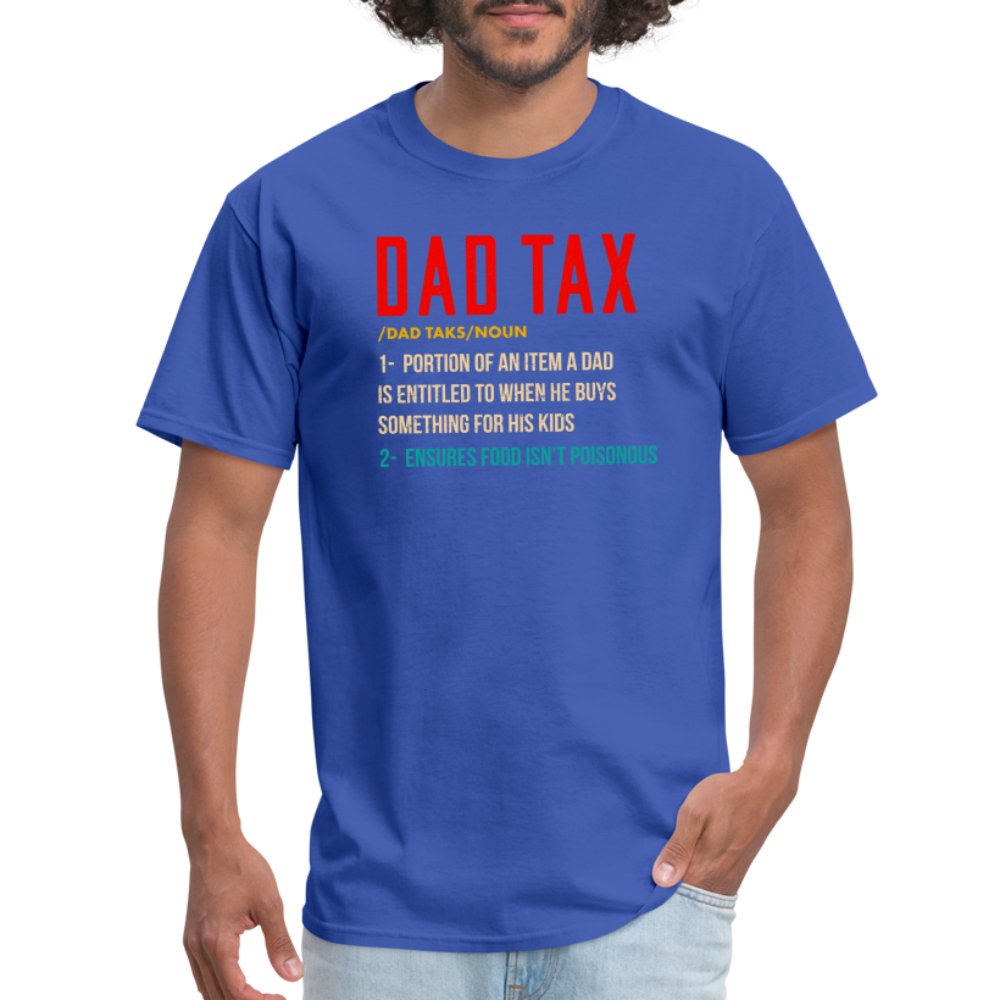 Definition of Dad Tax T-Shirt - royal blue