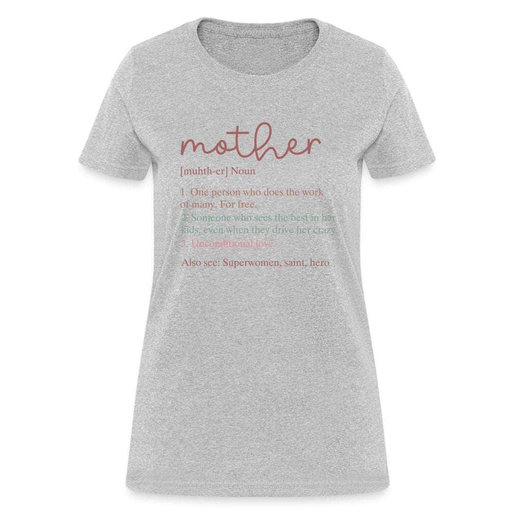 Definition of Mother Contoured T-Shirt - heather gray