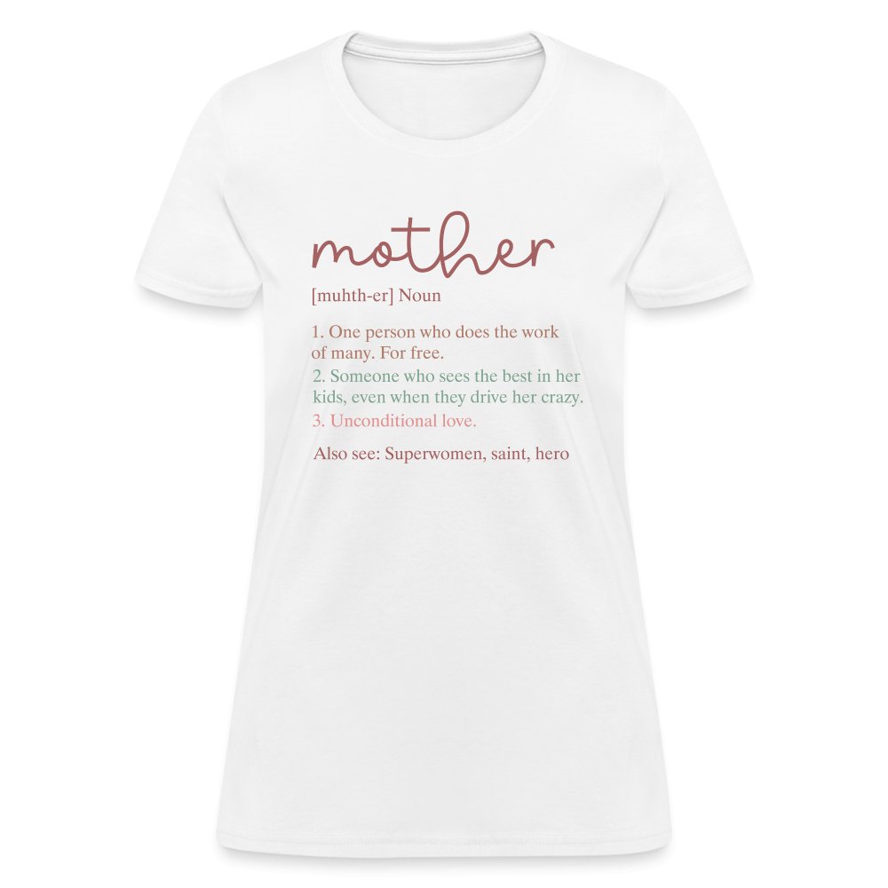 Definition of Mother Contoured T-Shirt - white