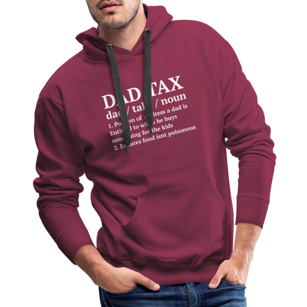 Definition of the Dad Tax Premium Hoodie - burgundy