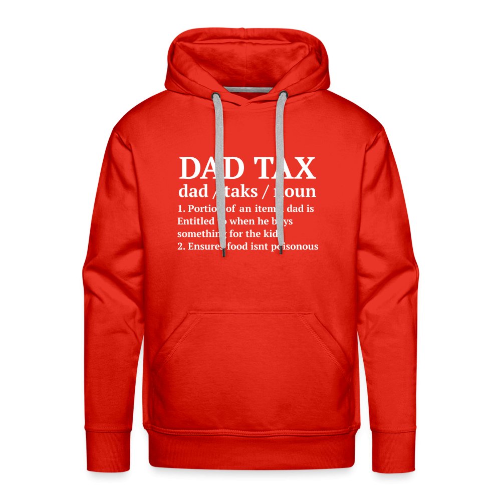 Definition of the Dad Tax Premium Hoodie - red