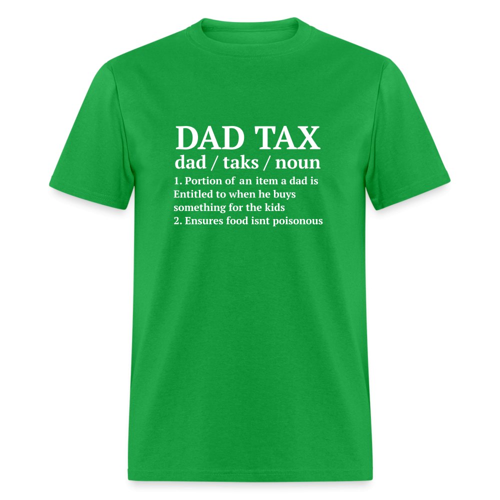 Definition of the Dad Tax T-Shirt - bright green