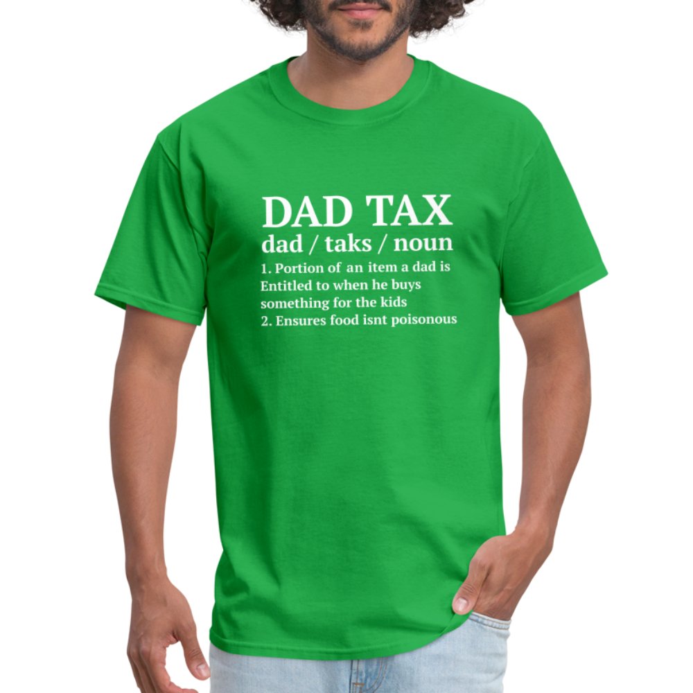 Definition of the Dad Tax T-Shirt - bright green