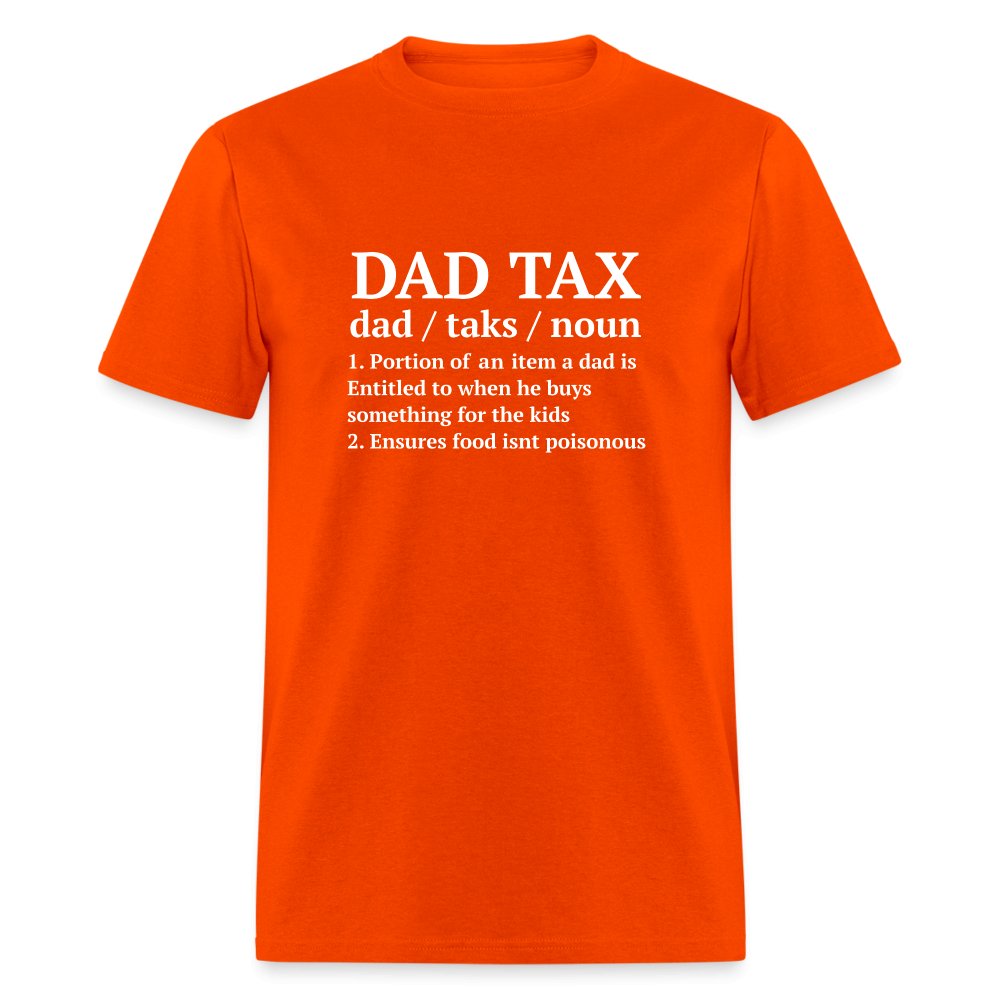 Definition of the Dad Tax T-Shirt - orange