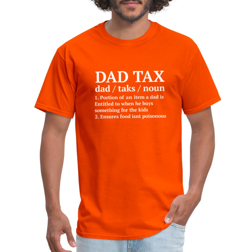 Definition of the Dad Tax T-Shirt - orange