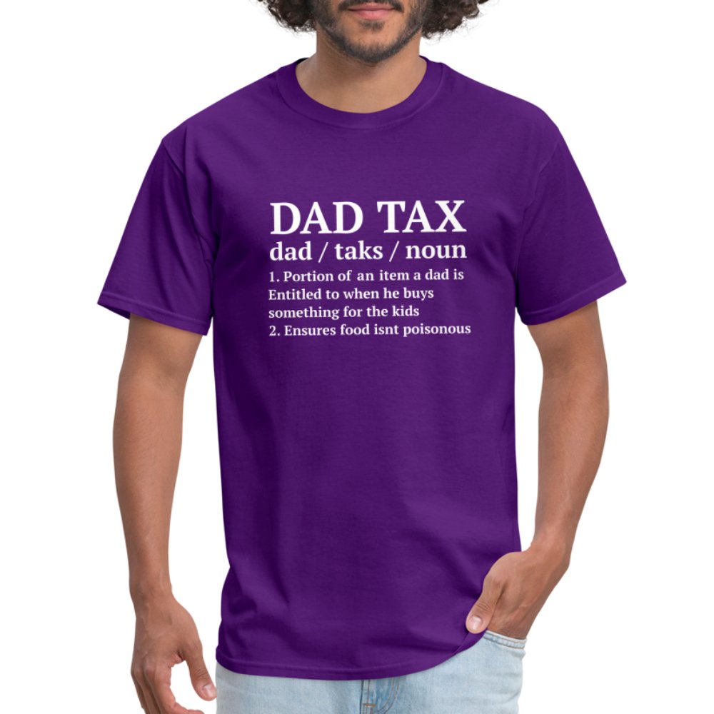 Definition of the Dad Tax T-Shirt - purple