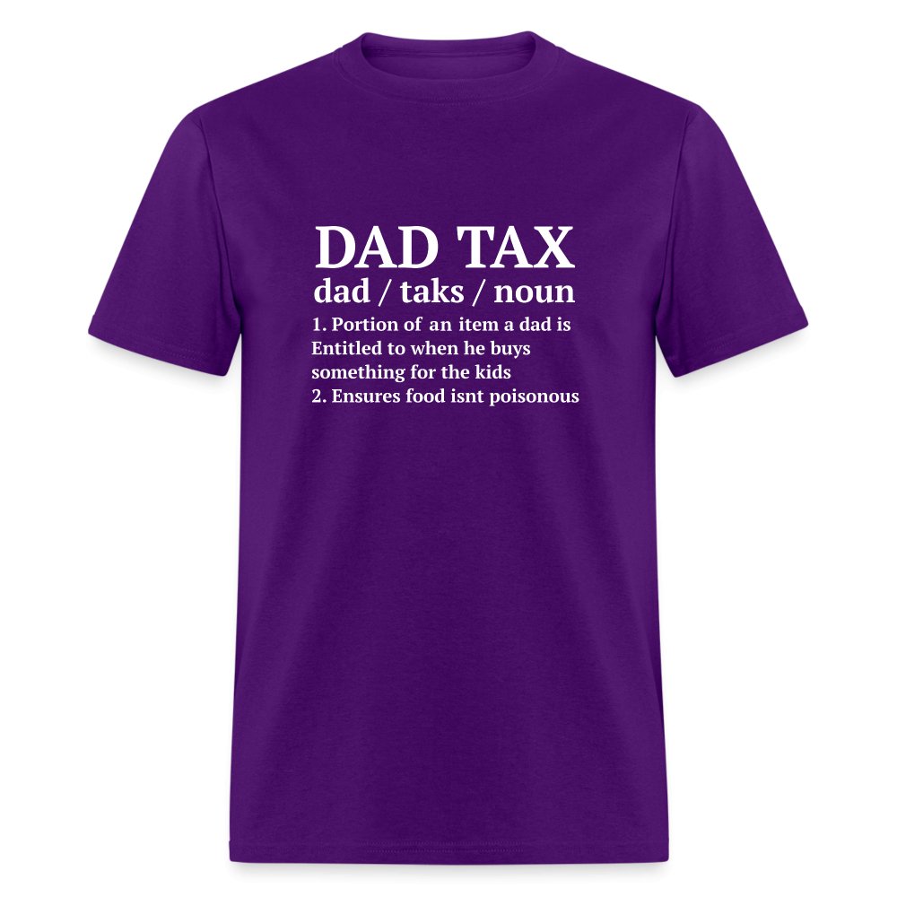 Definition of the Dad Tax T-Shirt - purple