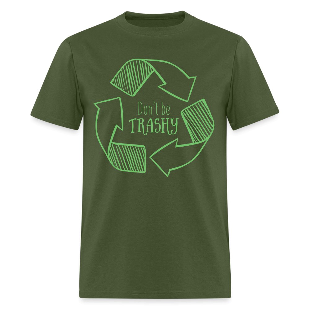 Don't Be Trashy T-Shirt (Recycle) - heather black