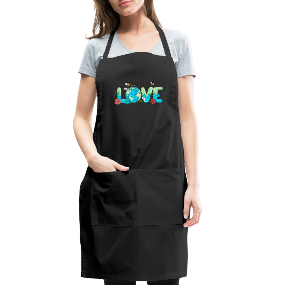 Earth LOVE Adjustable Apron - black