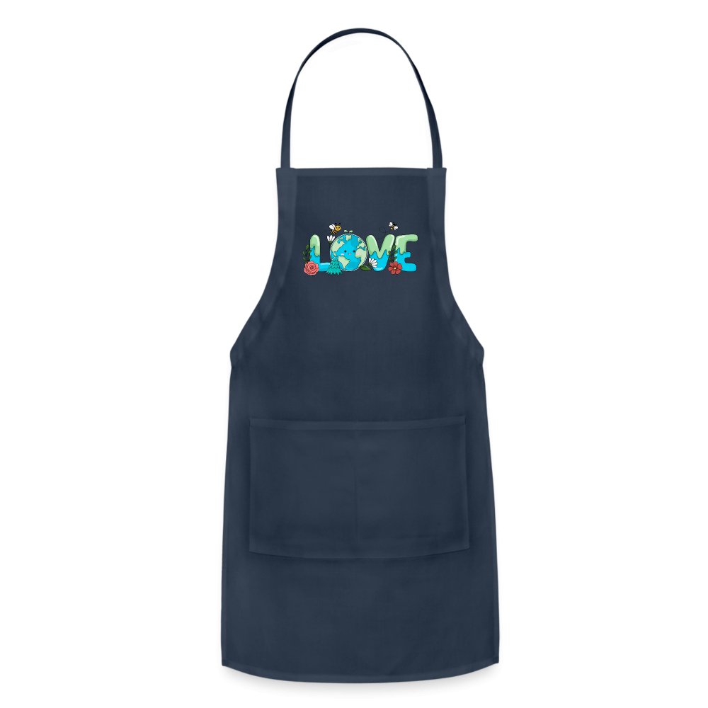 Earth LOVE Adjustable Apron - navy