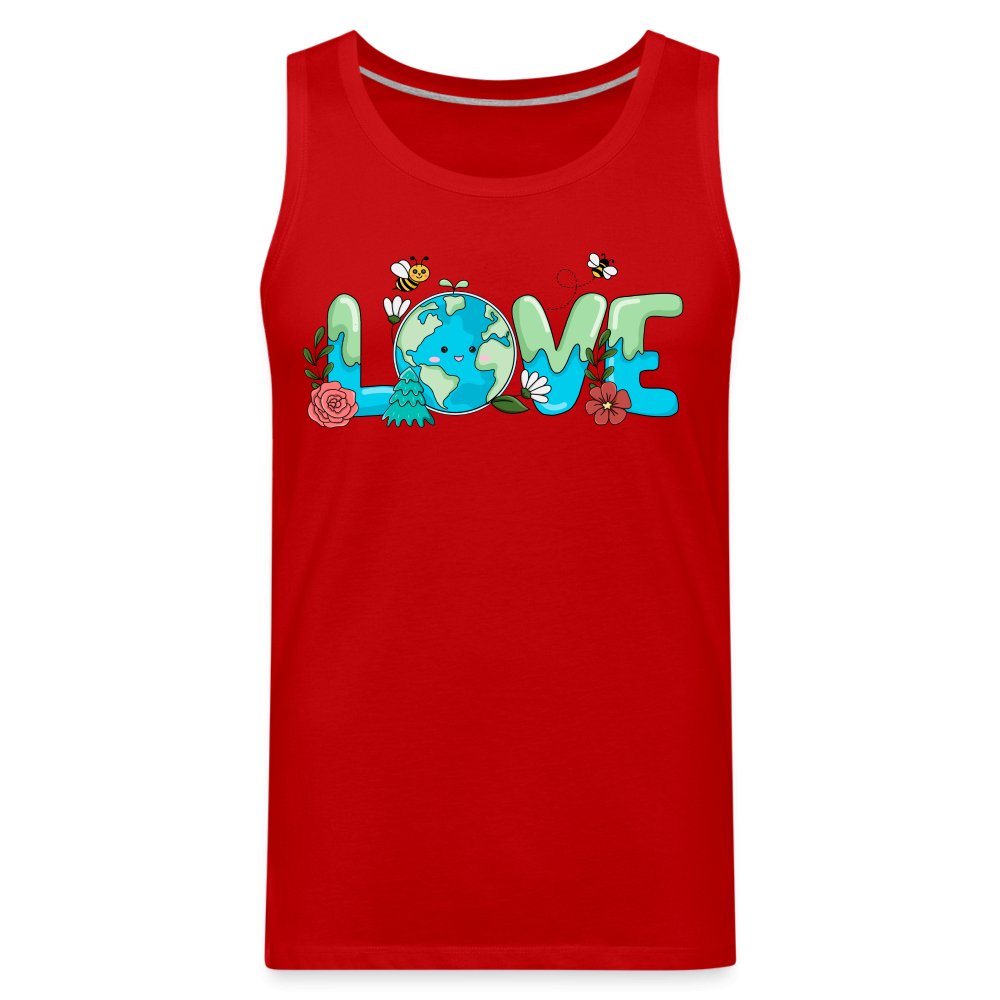 Earth LOVE Men’s Premium Tank Top - heather gray