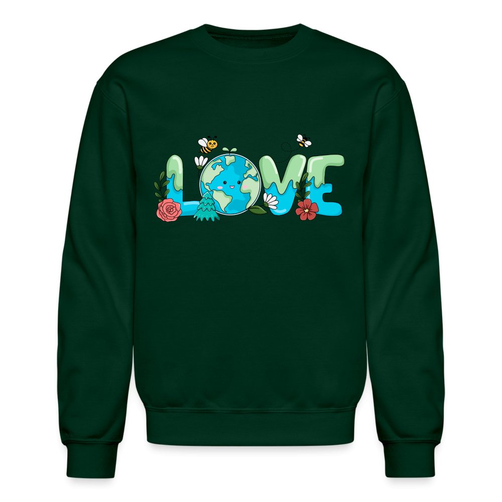 Earth LOVE Sweatshirt - option1# - Unisex Crewneck Sweatshirt | Gildan 18000