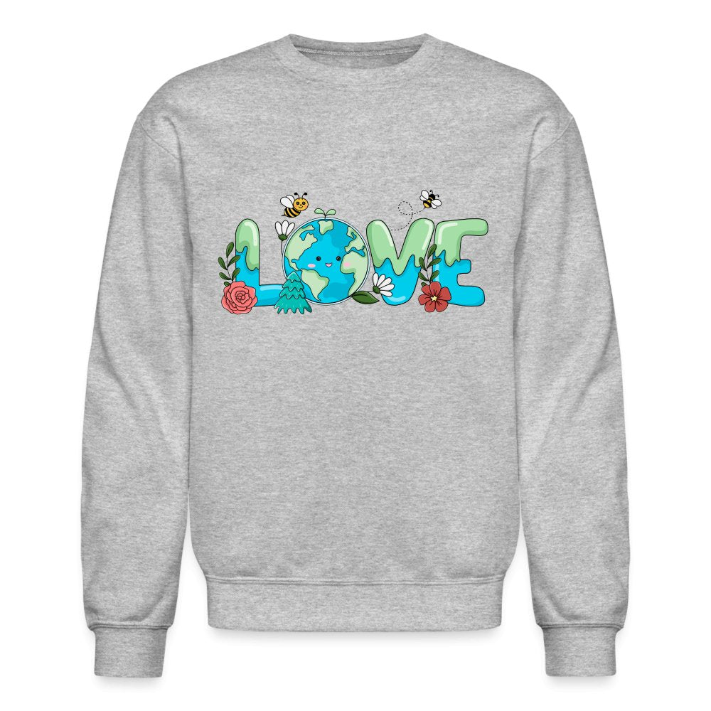 Earth LOVE Sweatshirt - heather gray