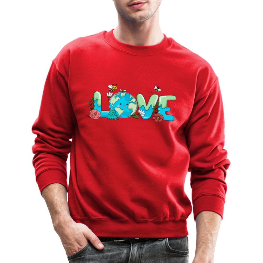 Earth LOVE Sweatshirt - red