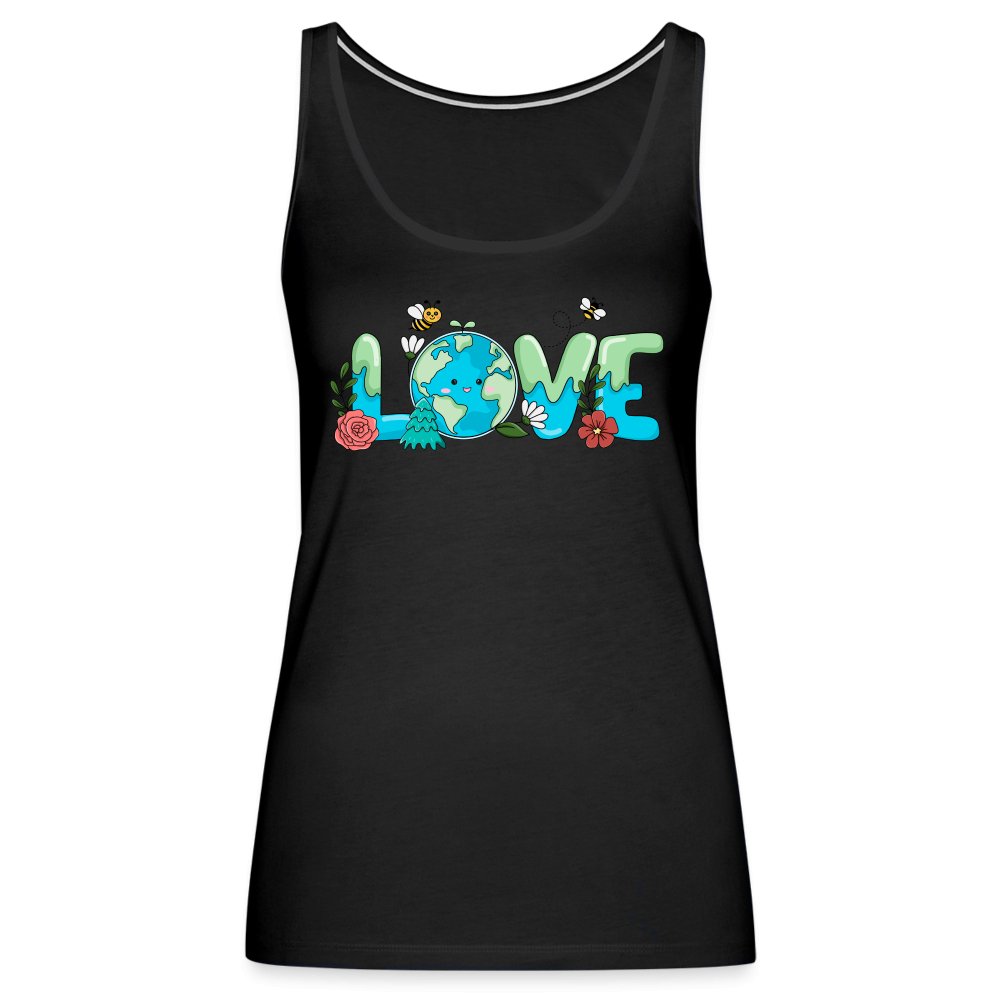 Earth LOVE Women’s Premium Tank Top - black